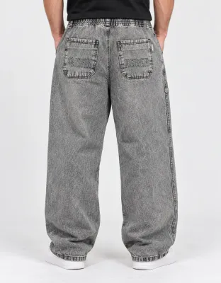 CALÇA BAGGY ELASTICO JEANS BORDADO JOHN ROGER - BLACK SUJINHO