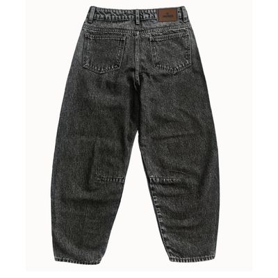 CALÇA FEMININA JEANS BARREL JOHN ROGER - BLACK MARMORIZADO