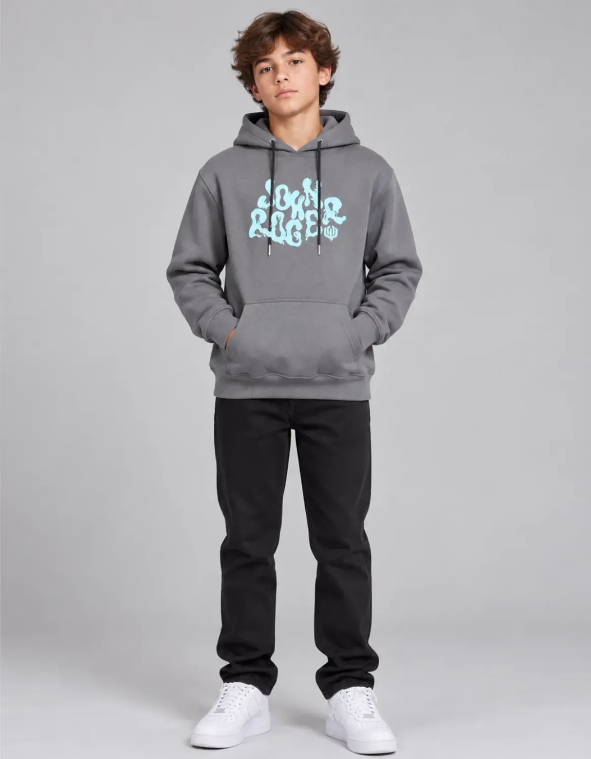 MOLETOM JUVENIL LIQUID - CINZA