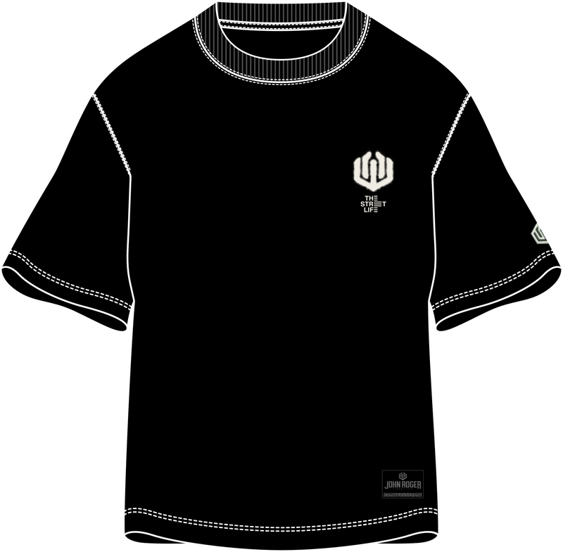 CAMISETA MALHÃO OVERSIZED BRUSH - PRETO