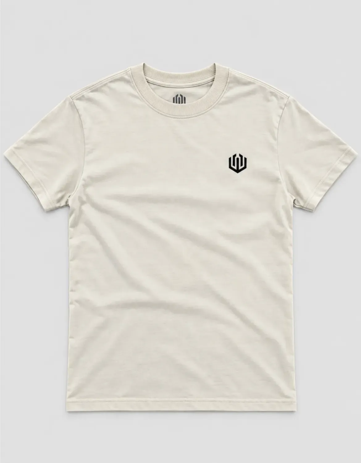 CAMISETA JUVENIL BASIC LIGHT  LOGO OFICIAL - OFF WHITE