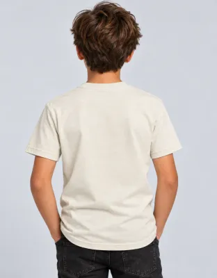 CAMISETA JUVENIL BASIC LIGHT  LOGO OFICIAL - OFF WHITE
