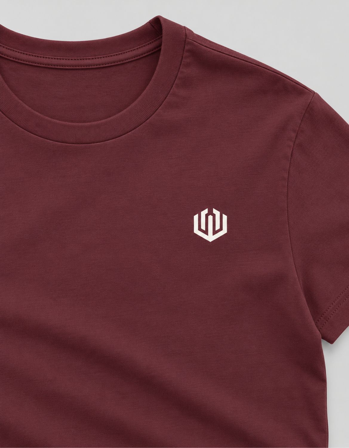 CAMISETA JUVENIL BASIC LIGHT LOGO OFICIAL - VINHO