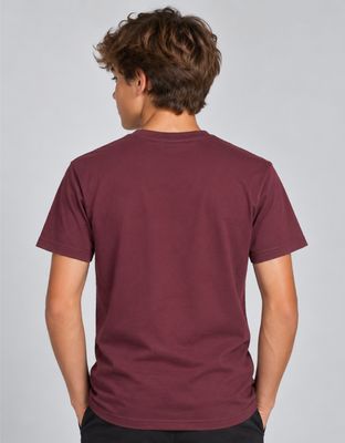 CAMISETA JUVENIL BASIC LIGHT LOGO OFICIAL - VINHO