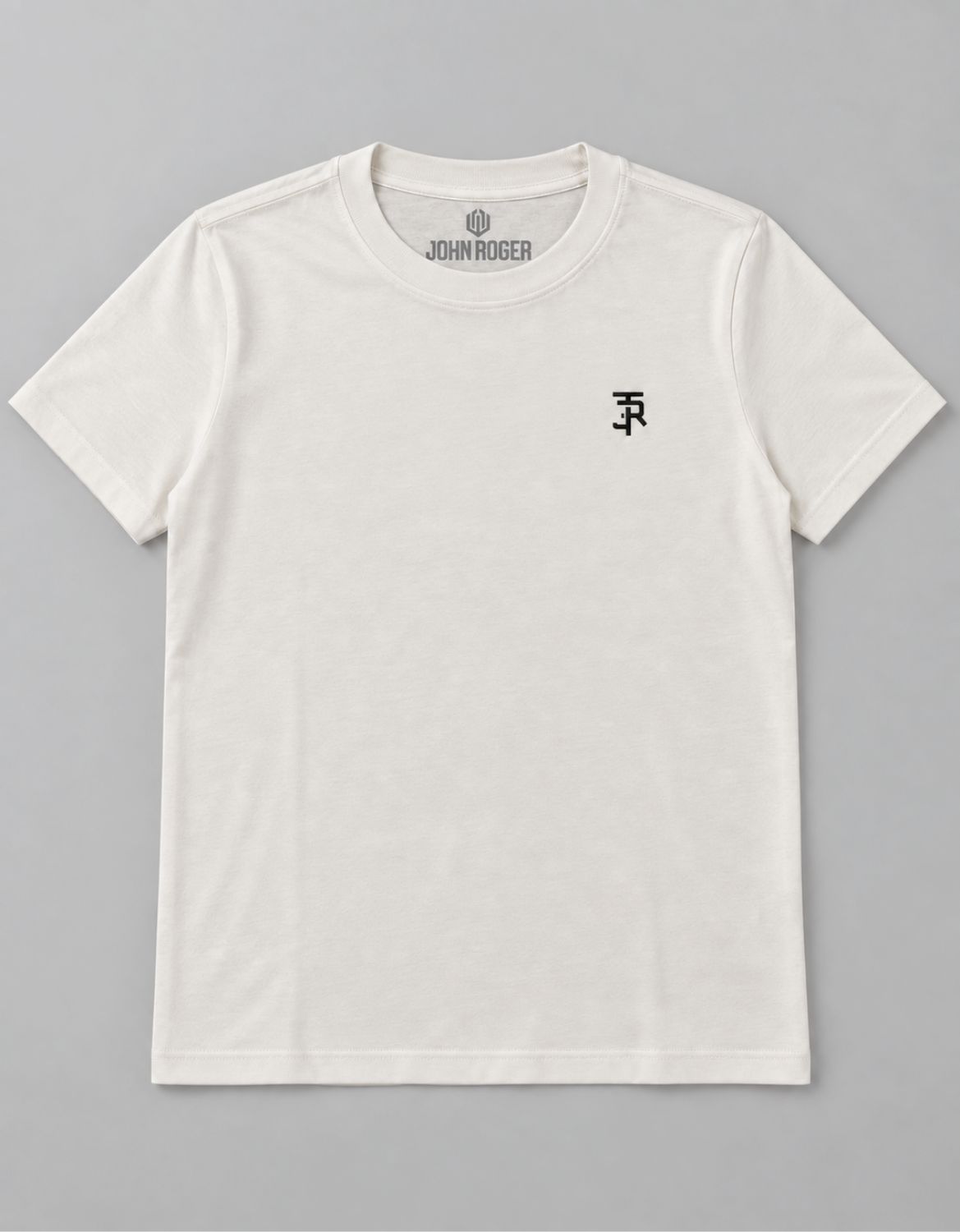 CAMISETA JUVENIL BASIC LIGHT JR LOGO - OFF WHITE