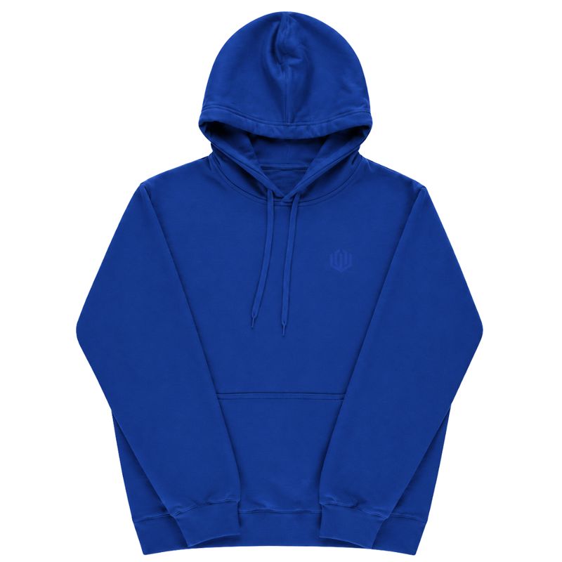 MOLETOM CANGURU LOGO OFICIAL - AZUL FRANÇA