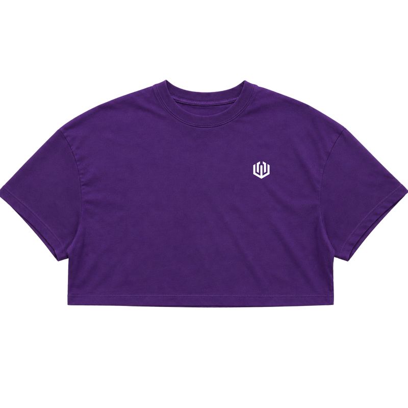 CROPPED OVERSIZED LOGO OFICIAL - ROXO