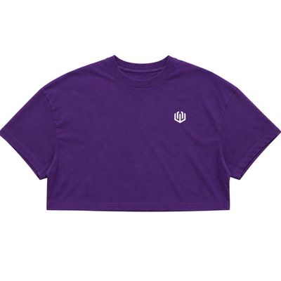 CROPPED OVERSIZED LOGO OFICIAL - ROXO