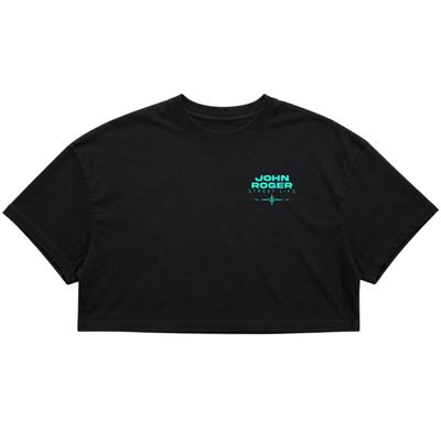 CROPPED OVERSIZED GALAXY - PRETO