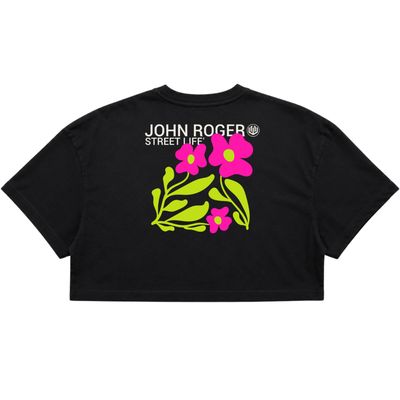 CROPPED OVERSIZED GARDEN - PRETO