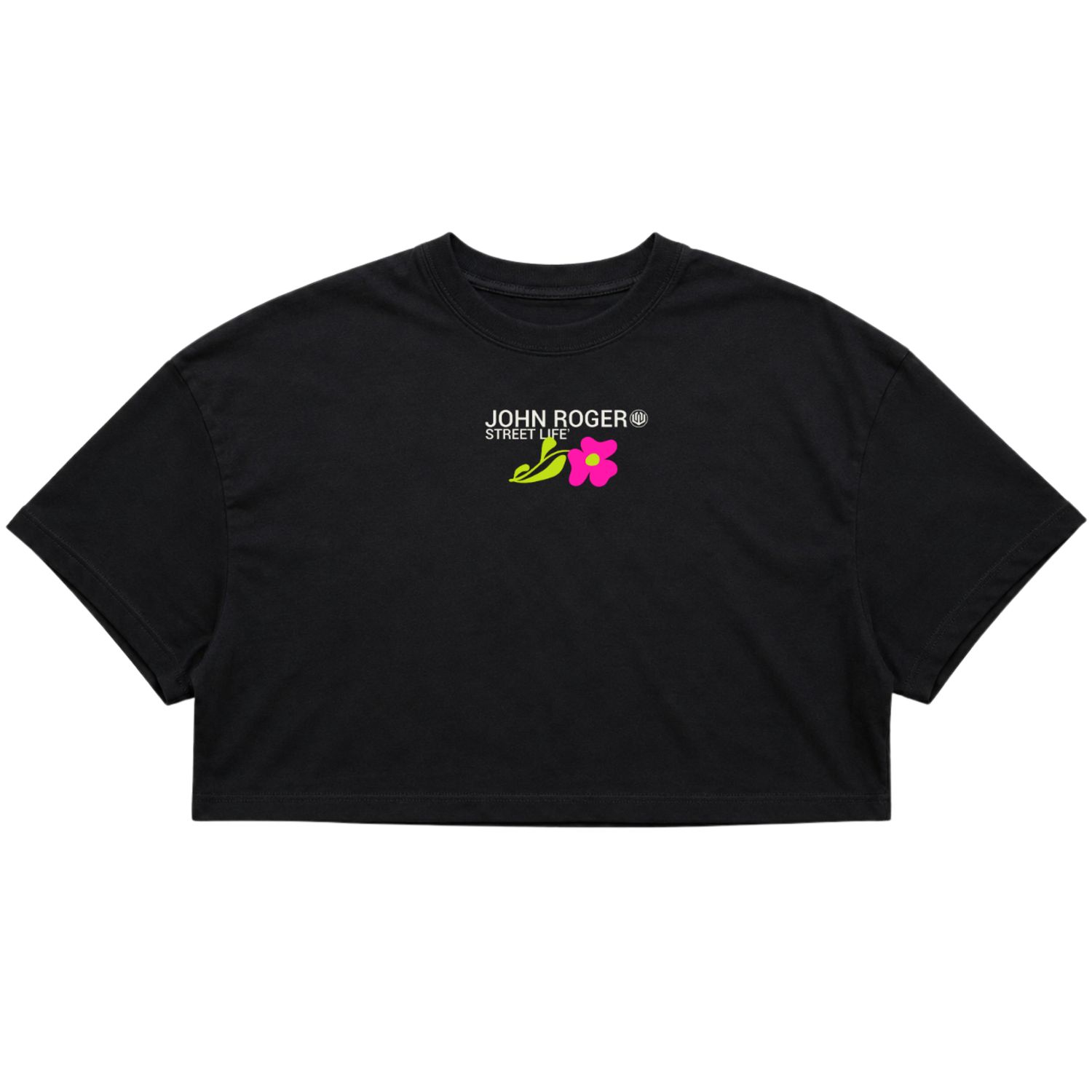 CROPPED OVERSIZED GARDEN - PRETO