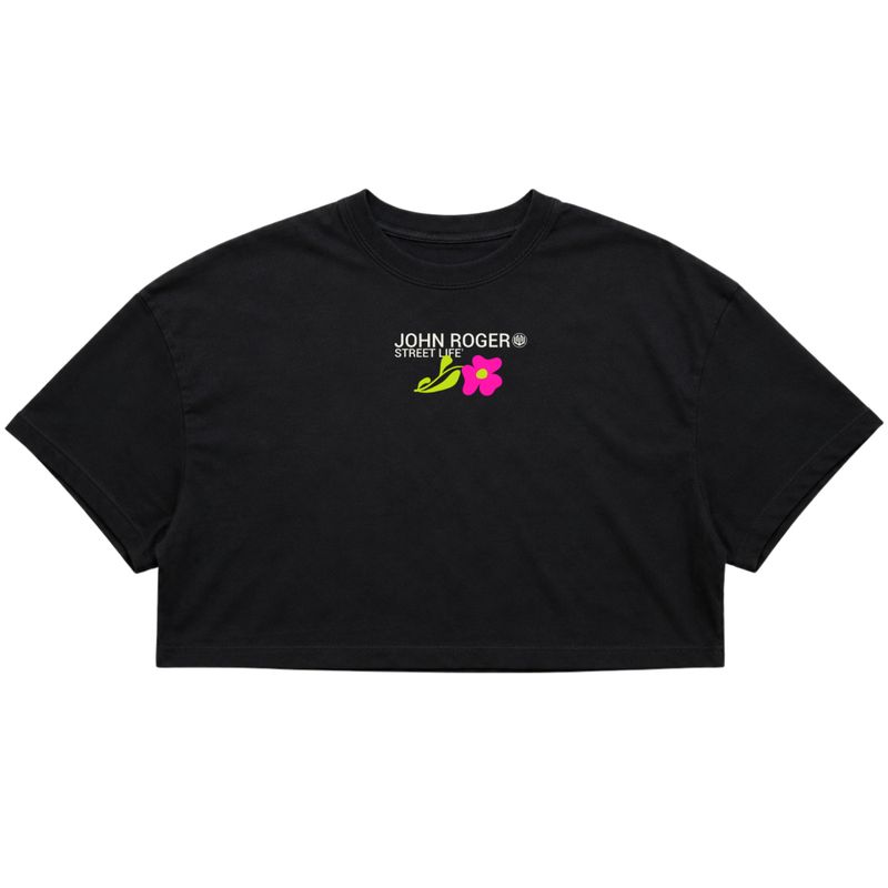 CROPPED OVERSIZED GARDEN - PRETO