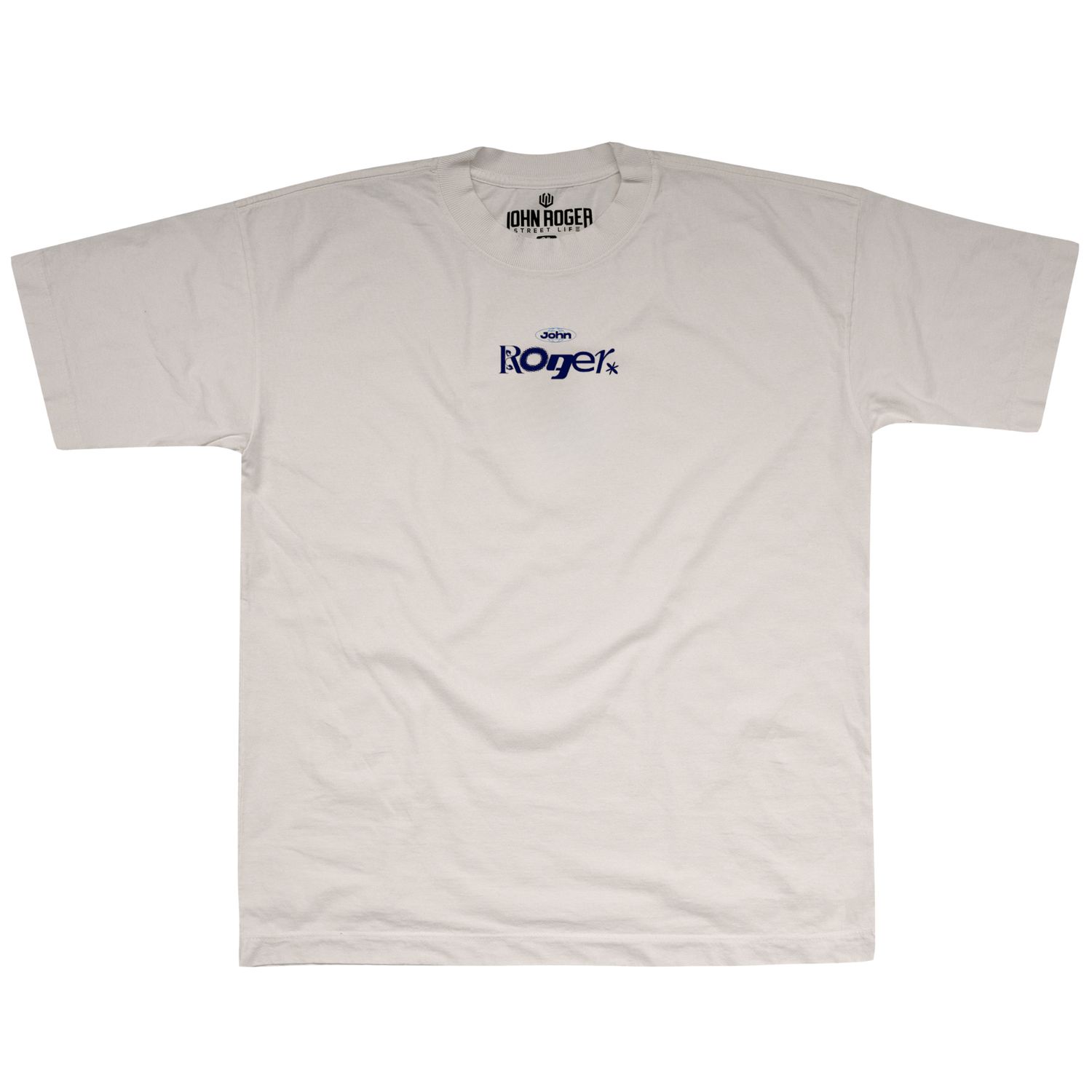 CAMISETA HEAVY OVERSIZED LAVADO RUN - OFF WHITE