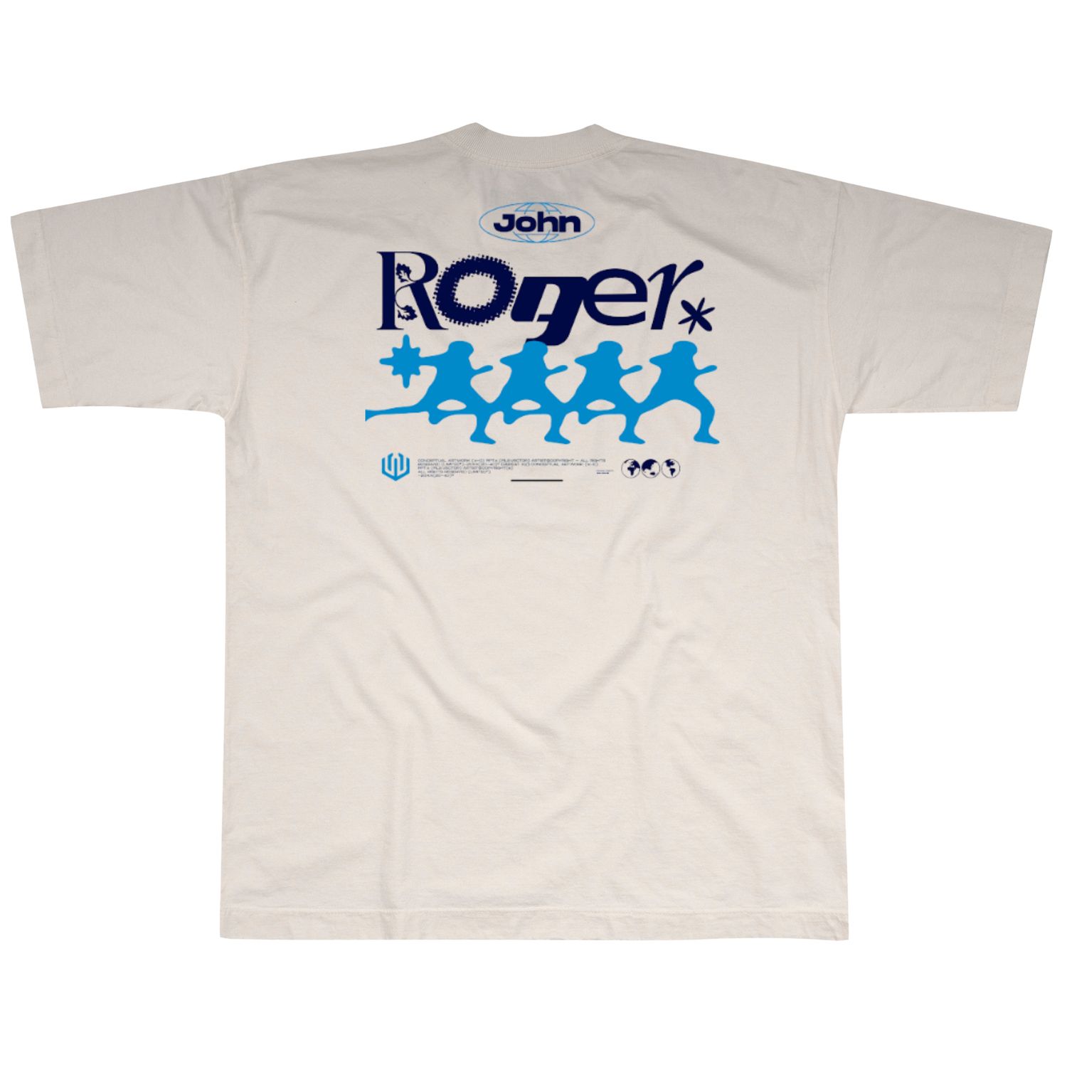 CAMISETA HEAVY OVERSIZED LAVADO RUN - OFF WHITE