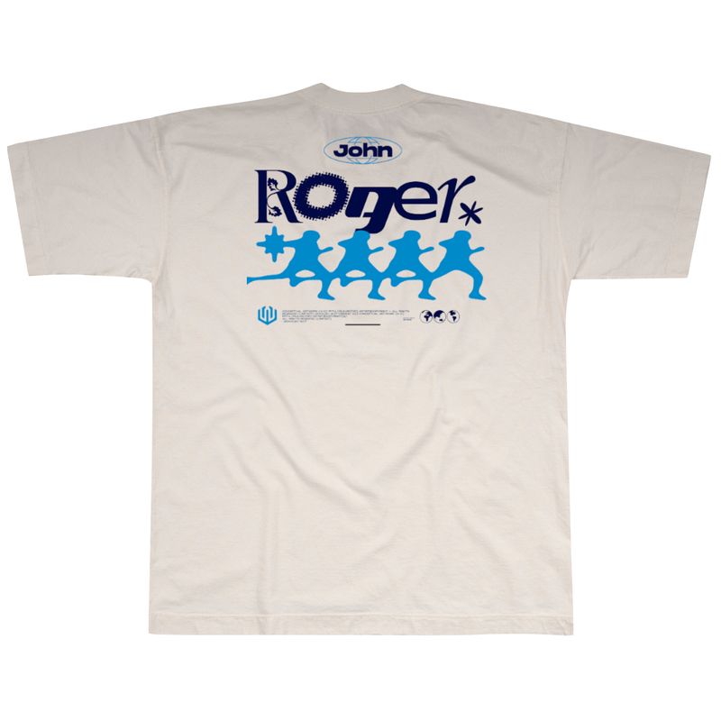 CAMISETA HEAVY OVERSIZED LAVADO RUN - OFF WHITE