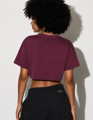 CROPPED OVERSIZED BASIC LIGHT JOHN ROGER ITALIC - VINHO