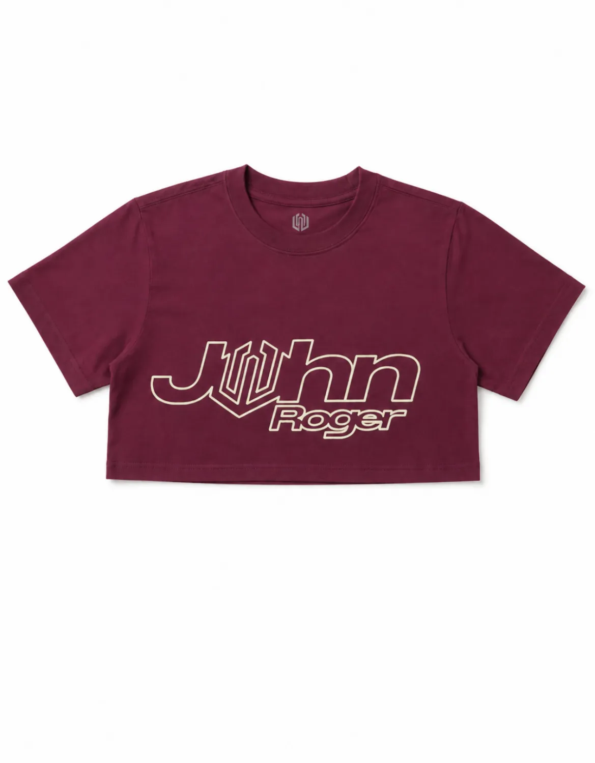 CROPPED OVERSIZED BASIC LIGHT JOHN ROGER ITALIC - VINHO