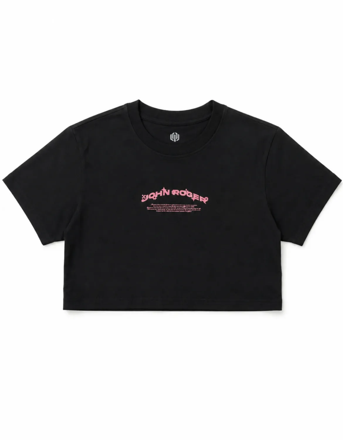 CROPPED OVERSIZED BASIC LIGHT JOHN ROGER FIRE WORK - PRETO