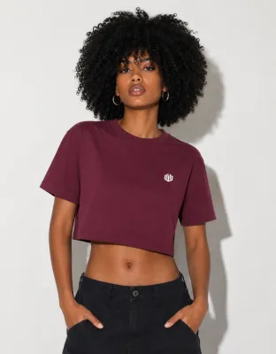 CROPPED OVERSIZED BASIC LIGHT JOHN ROGER LOGO JR - VINHO