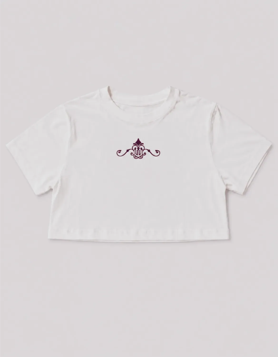 CROPPED OVERSIZED BASIC LIGHT ROYAL JR - OFF WHITE
