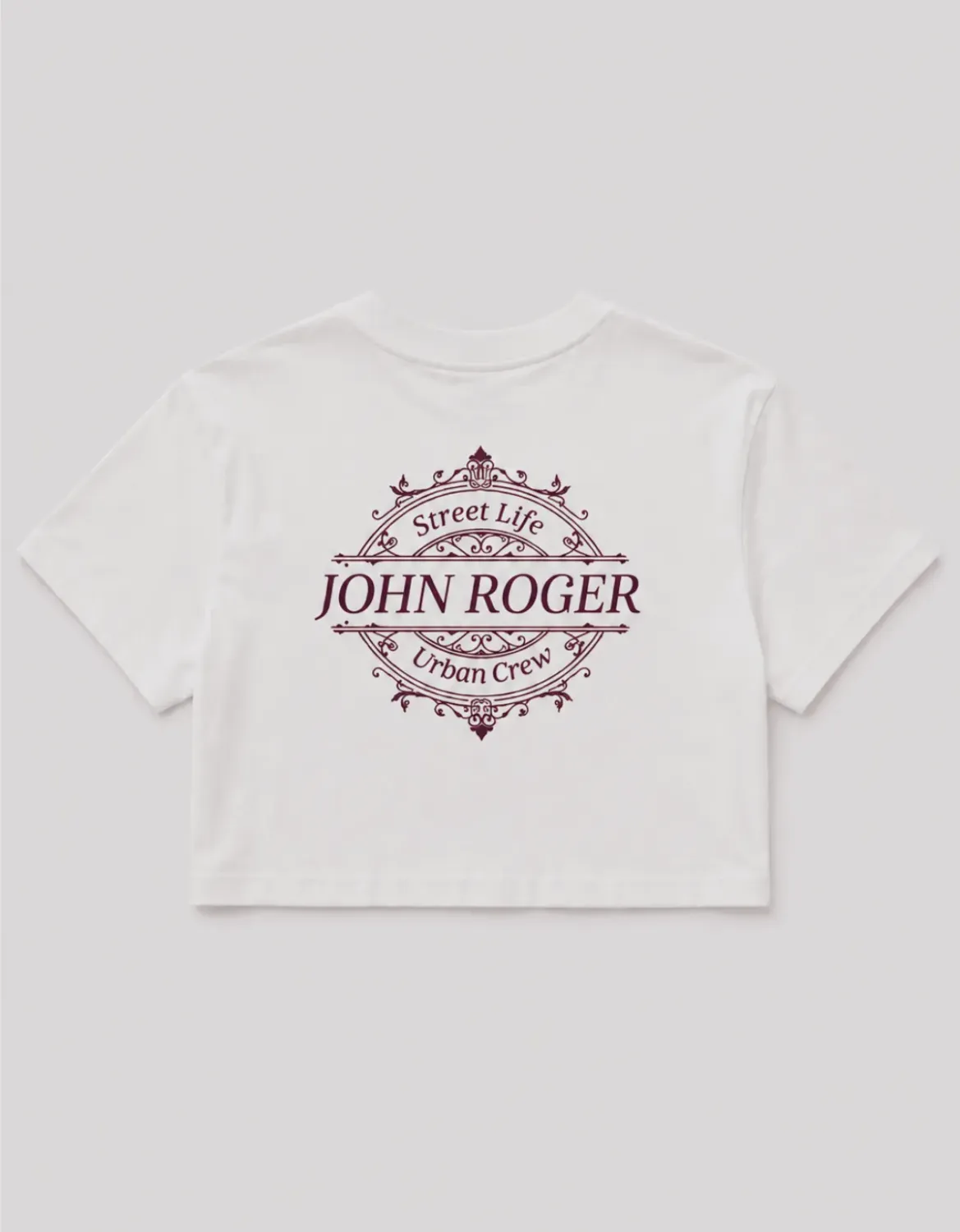 CROPPED OVERSIZED BASIC LIGHT ROYAL JR - OFF WHITE