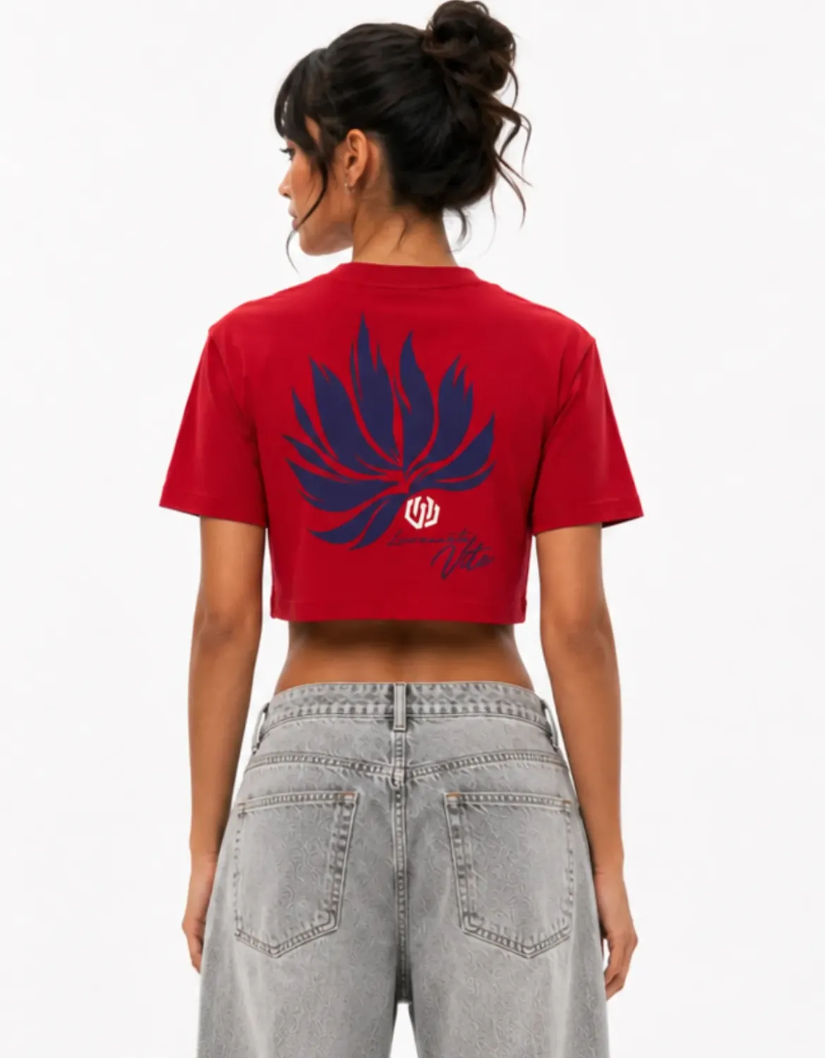 CROPPED OVERSIZED BASIC LIGHT LEAF JR - SUCRE