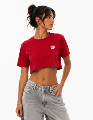 CROPPED OVERSIZED BASIC LIGHT LEAF JR - SUCRE