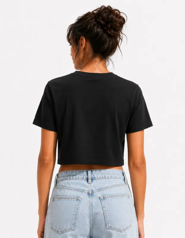 CROPPED OVERSIZED BASIC LIGHT SIGNATURE JR - PRETO