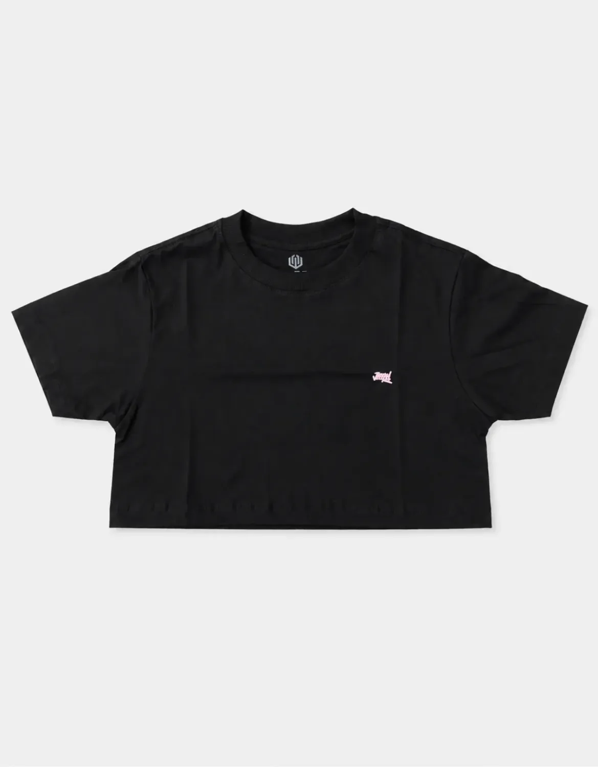 CROPPED OVERSIZED BASIC LIGHT SIGNATURE JR - PRETO