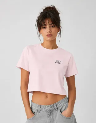 CROPPED OVERSIZED BASIC LIGHT GLITCH JR - CARMIM