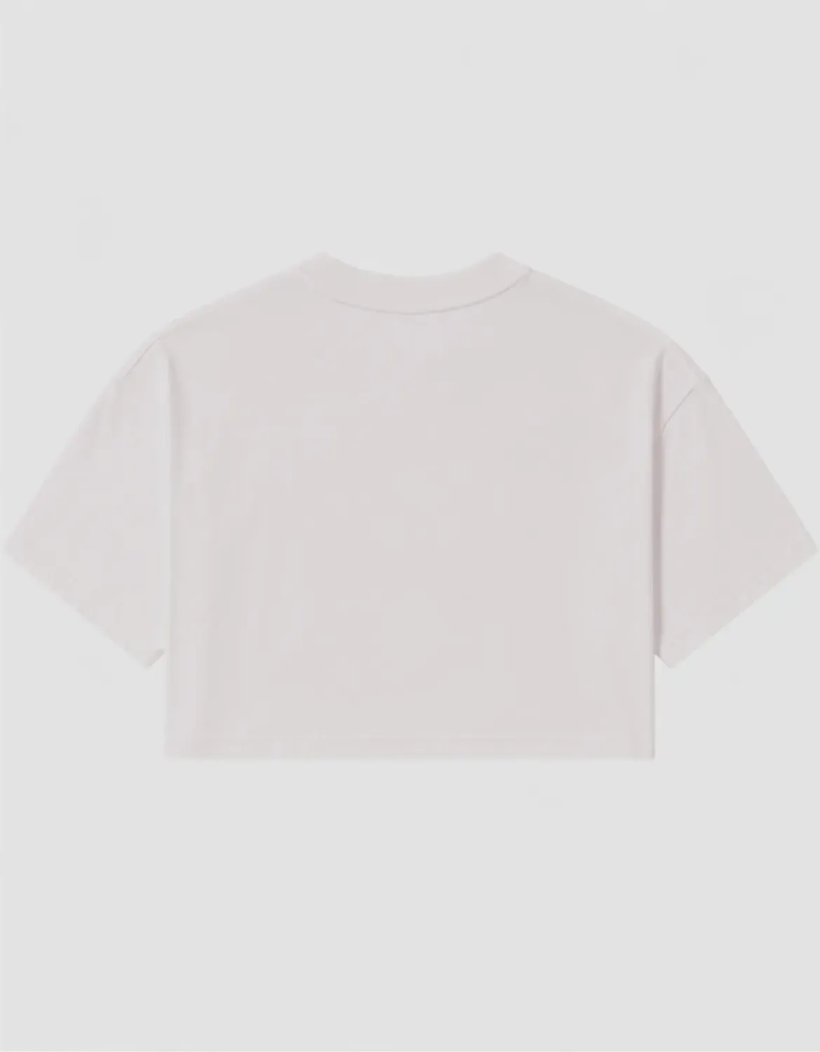 CROPPED OVERSIZED BASIC LIGHT LOGO JR - OFF WHITE