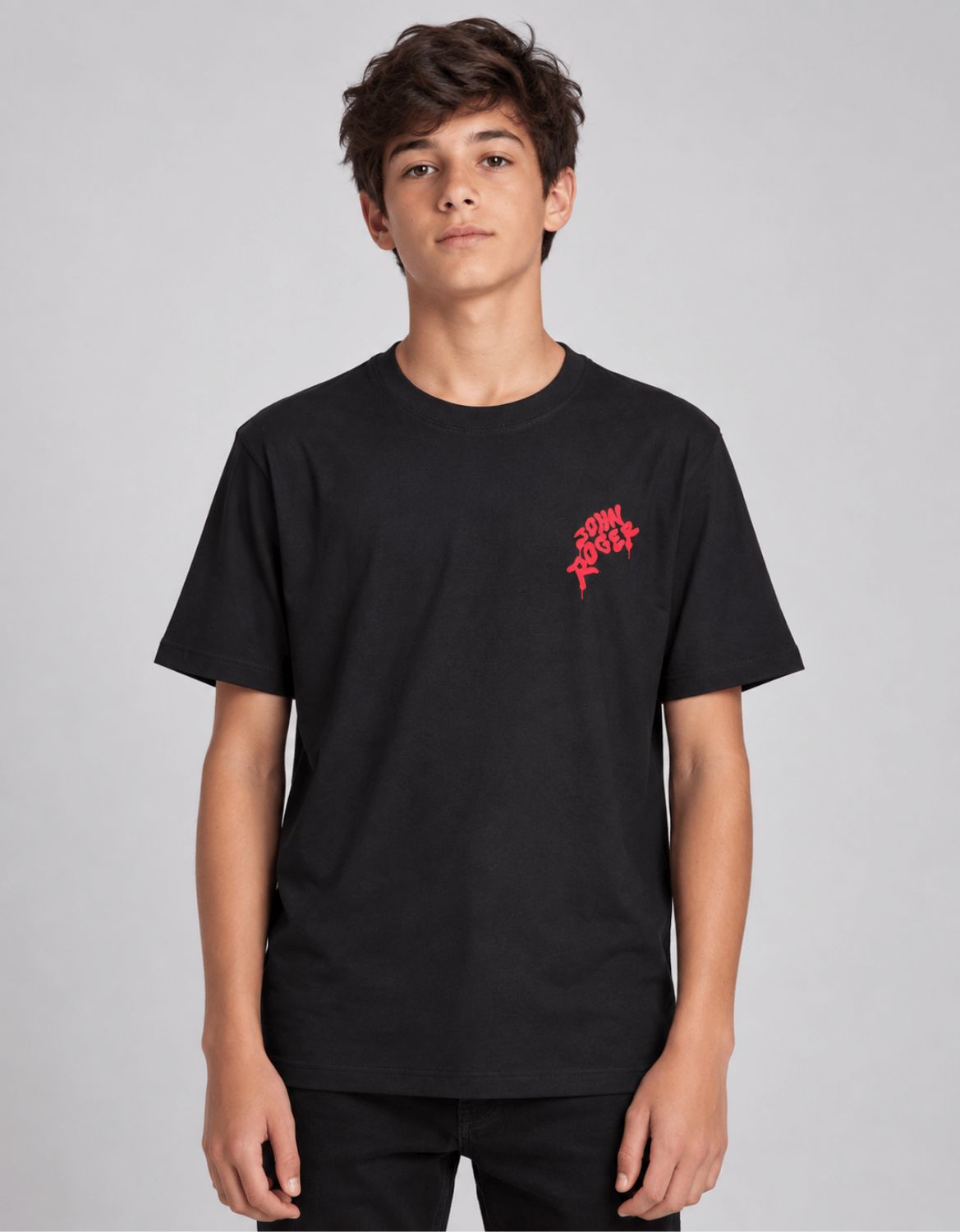 CAMISETA JUVENIL BASIC LIGHT UP - PRETO