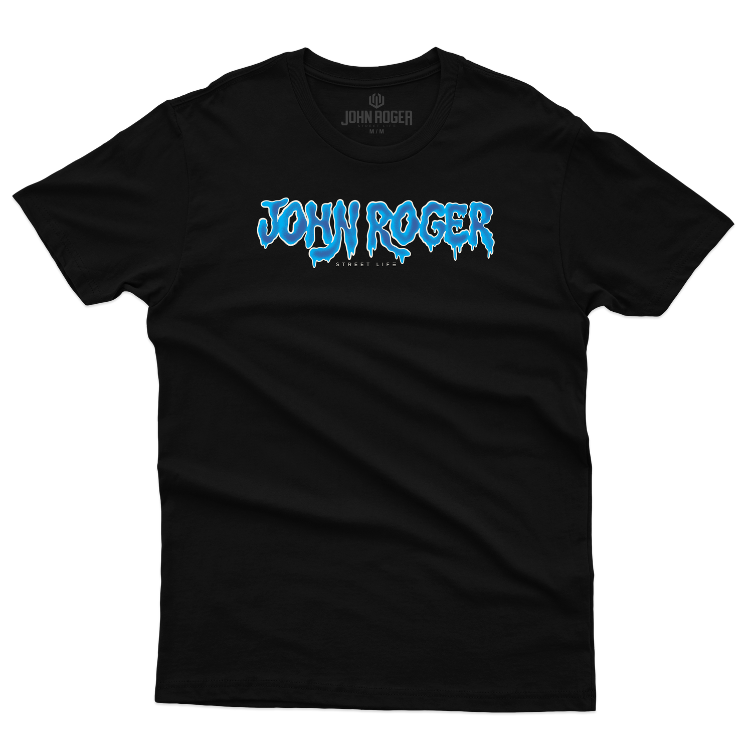 CAMISETA JUVENIL BASIC LIGHT DRIPPY - PRETO