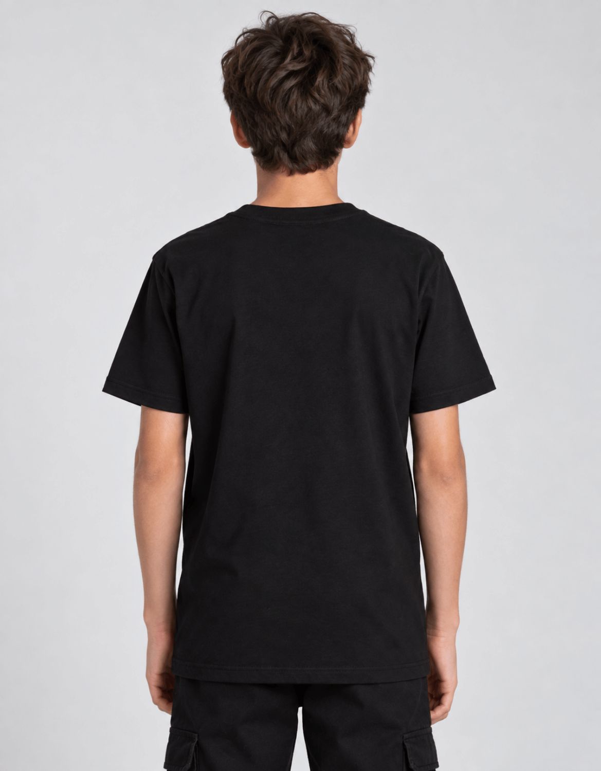 CAMISETA JUVENIL BASIC LIGHT DRIPPY - PRETO