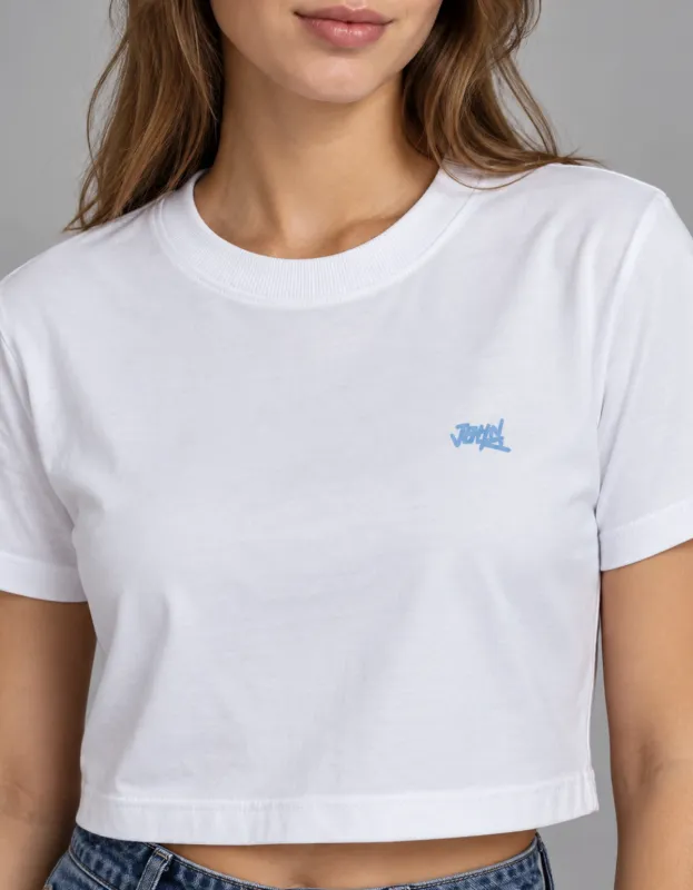 CROPPED OVERSIZED BASIC LIGHT SIGNATURE JR - BRANCO