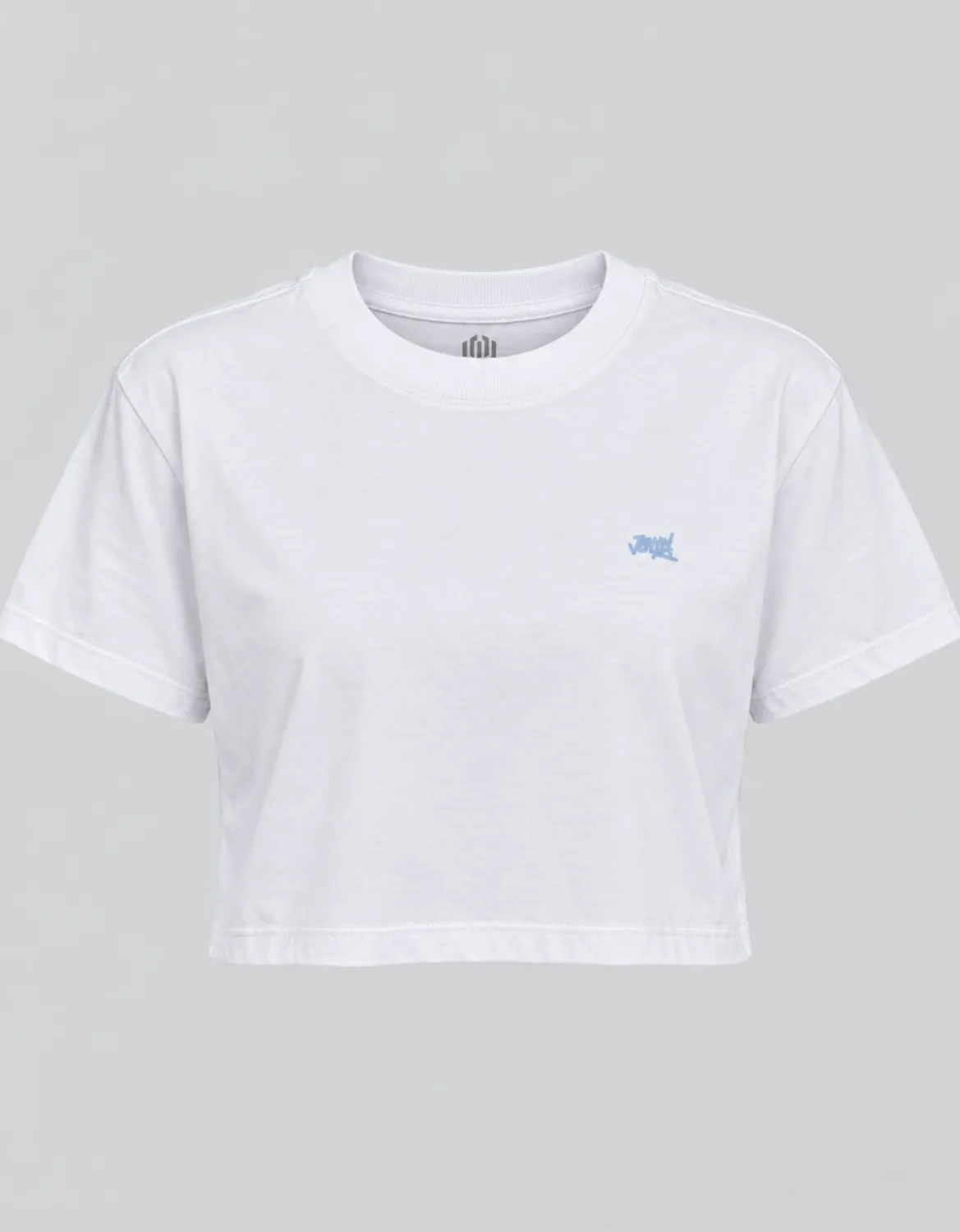 CROPPED OVERSIZED BASIC LIGHT SIGNATURE JR - BRANCO