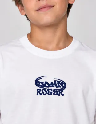 CAMISETA JUVENIL BASIC LIGHT TAGS JR - OFF WHITE