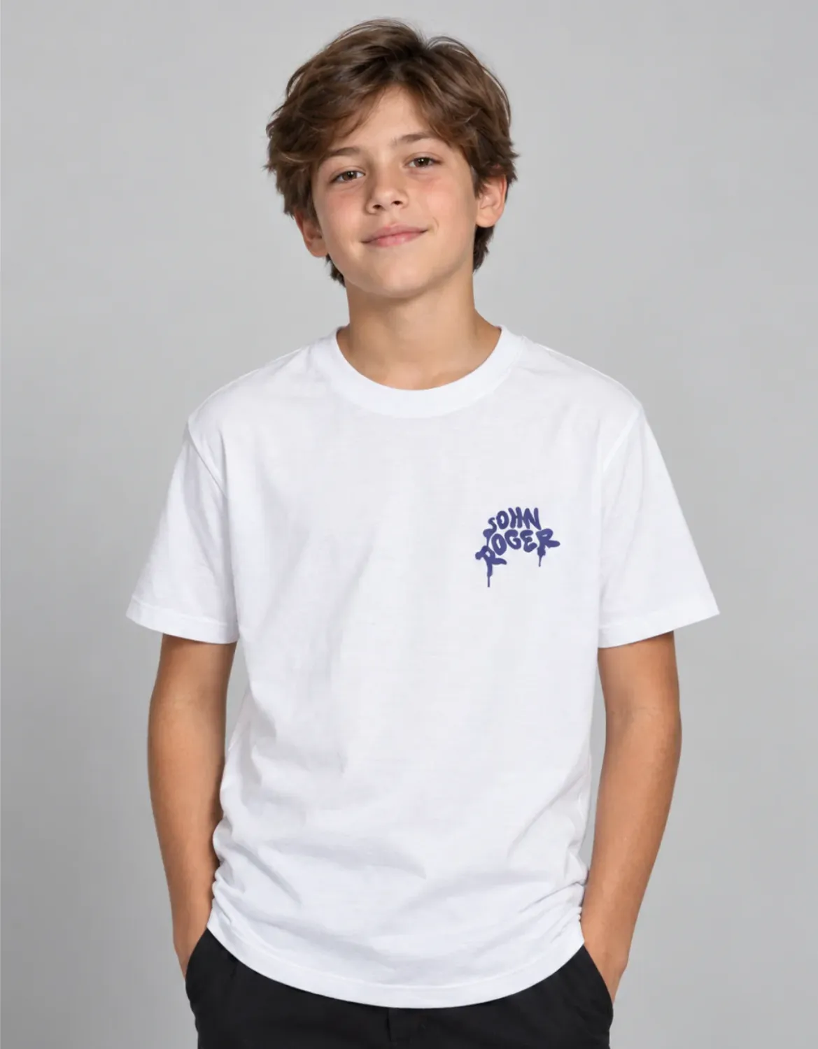 CAMISETA JUVENIL BASIC LIGHT UP - BRANCO