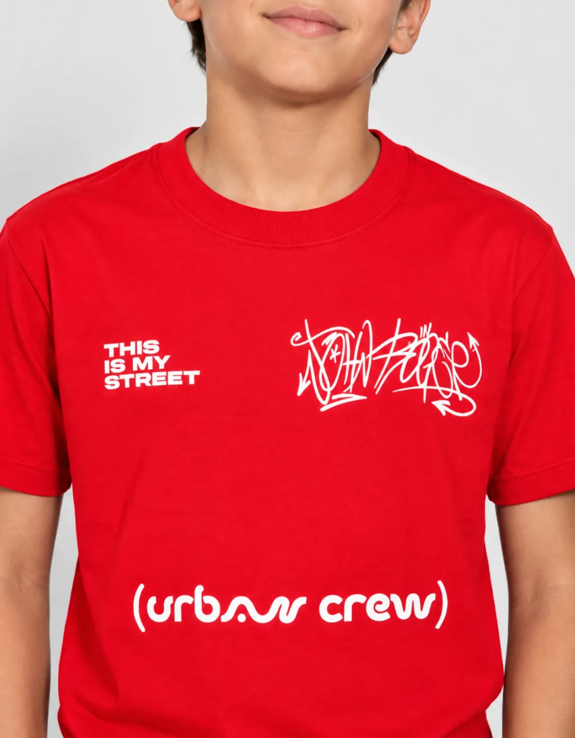 CAMISETA JUVENIL BASIC LIGHT CREW - SUCRE