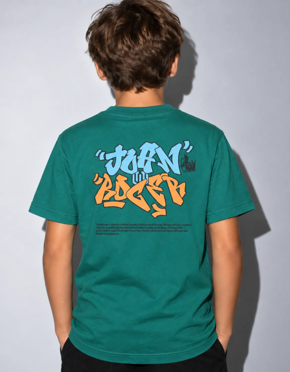 CAMISETA JUVENIL BASIC LIGHT GRAFITTI JR - FLORESTA