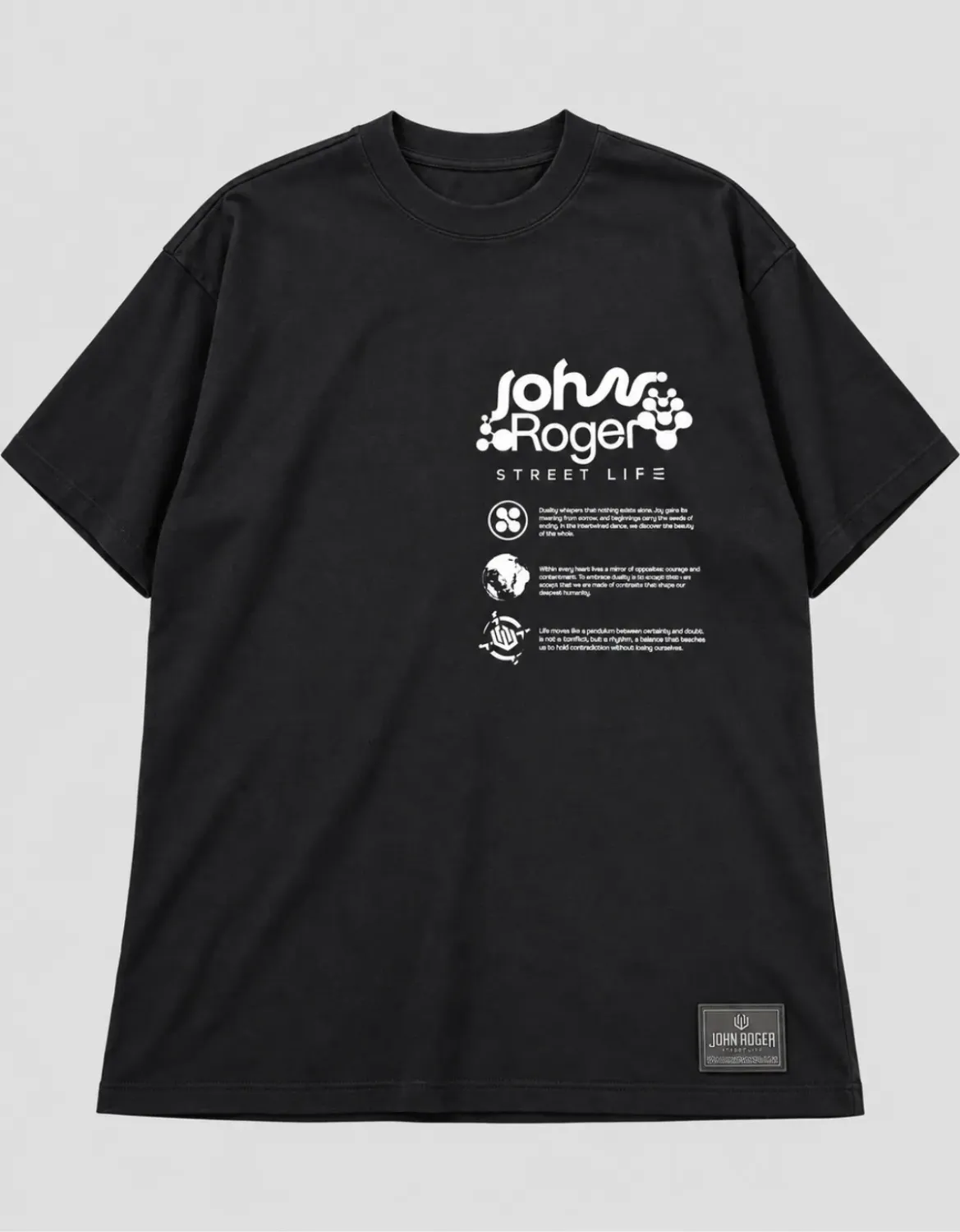 CAMISETA MALHÃO OVERSIZED CODE JR - PRETO