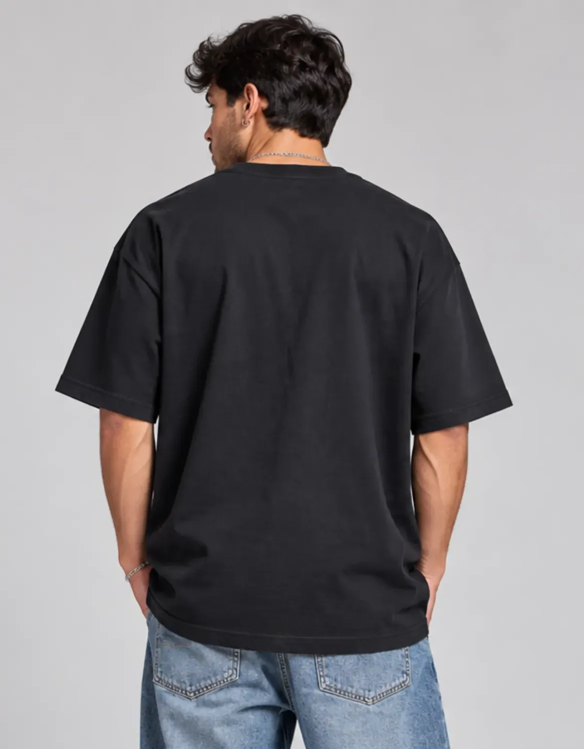 CAMISETA MALHÃO OVERSIZED CODE JR - PRETO