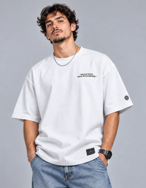CAMISETA MALHÃO OVERSIZED JR SUPPER- BRANCO