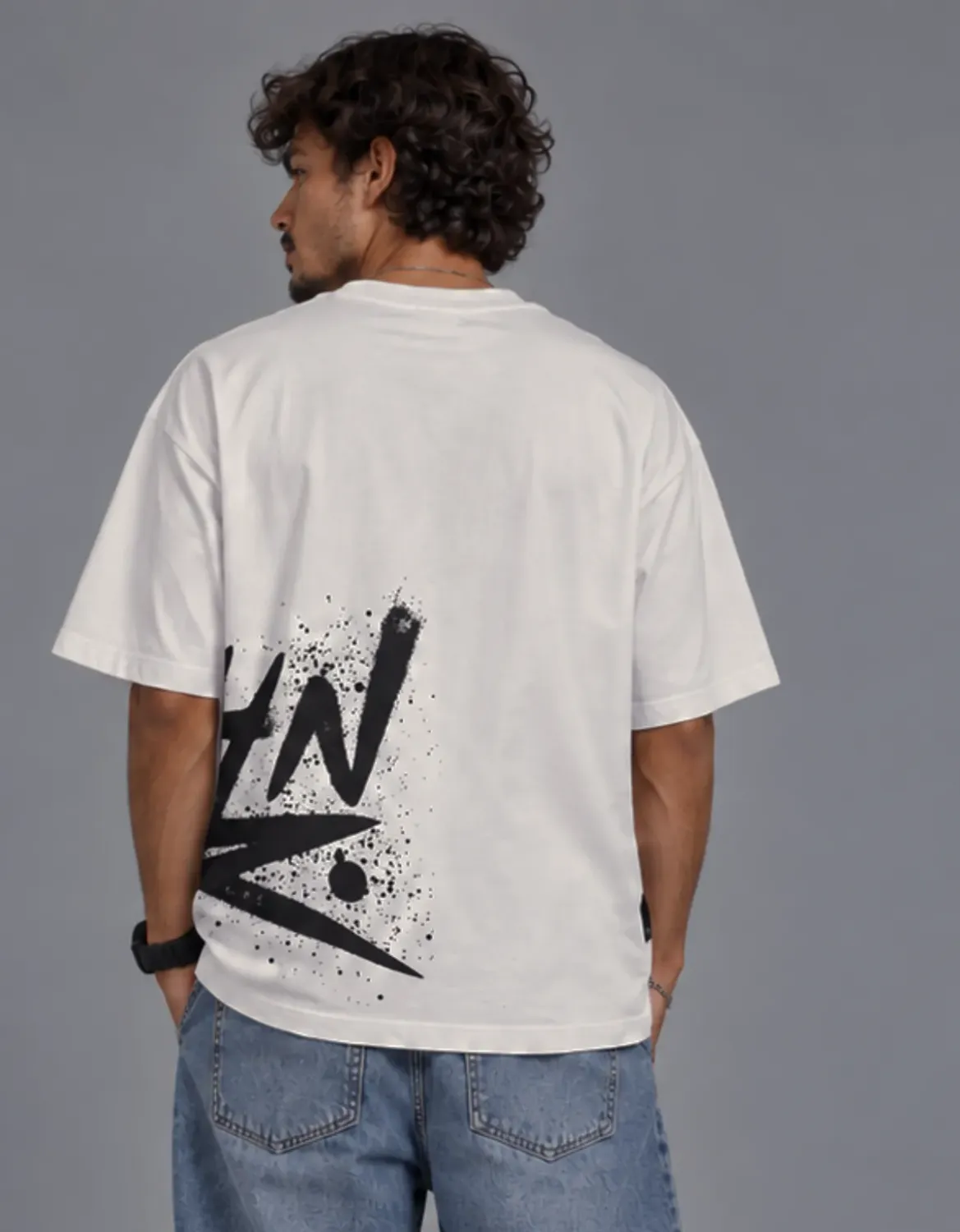 CAMISETA MALHÃO OVERSIZED JR TAG - OFF WHITE