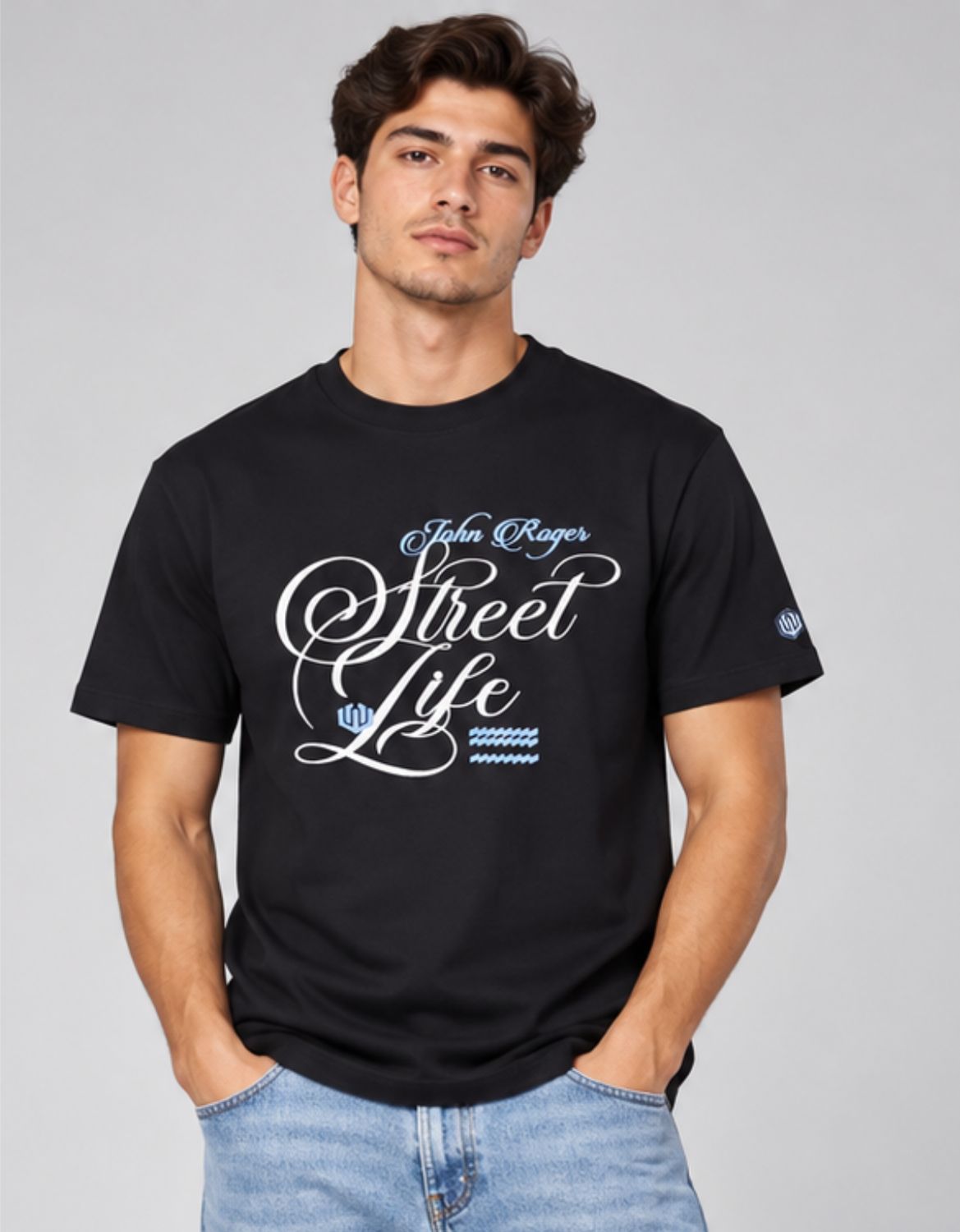 CAMISETA MALHÃO JR WRITING - PRETO
