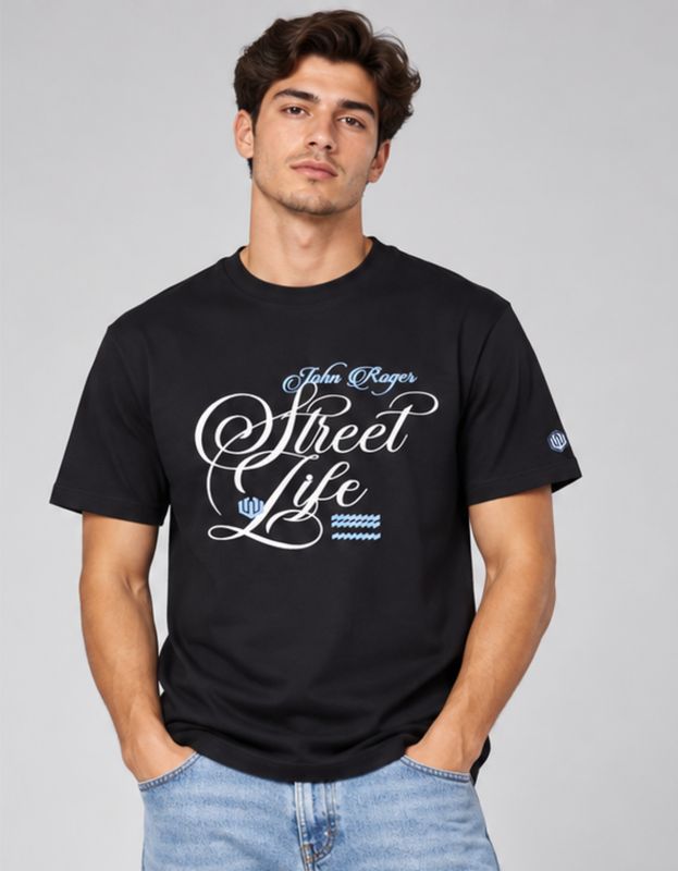 CAMISETA MALHÃO JR WRITING - PRETO