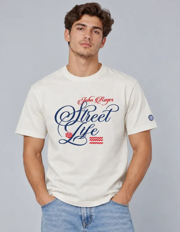 CAMISETA MALHÃO JR WRITING  - OFF WHITE