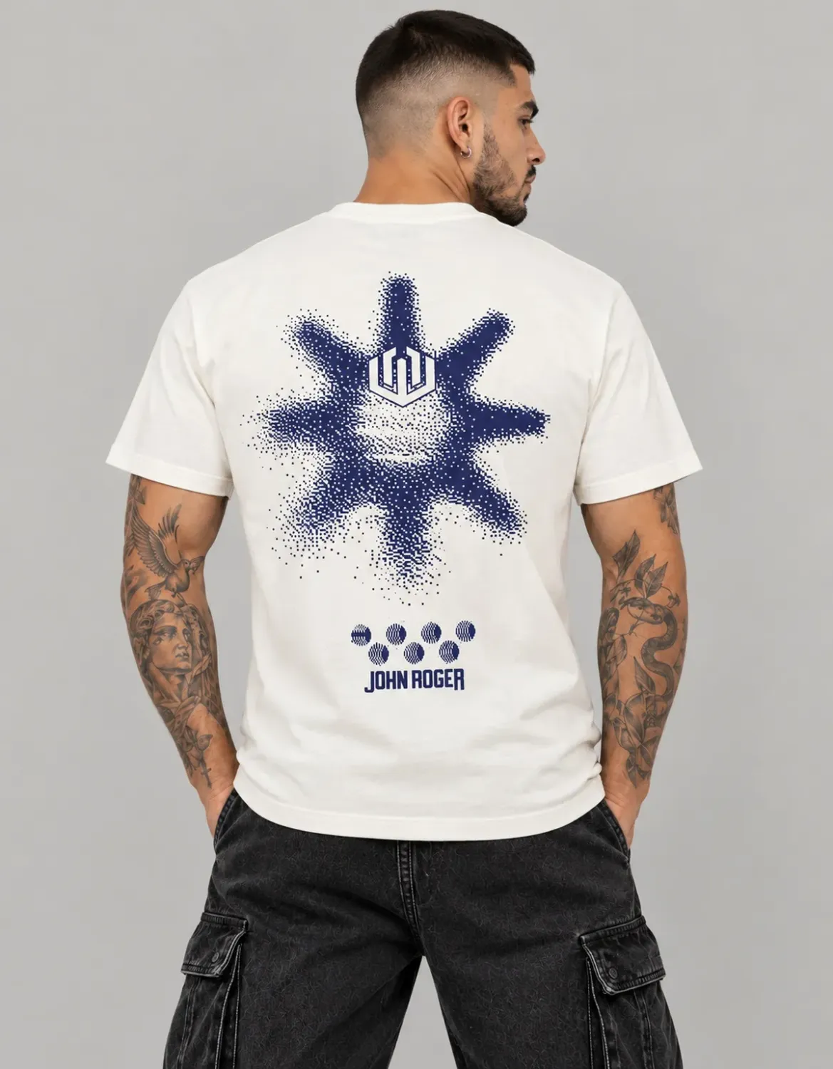 CAMISETA BASIC LIGHT STAR JR - OFF WHITE