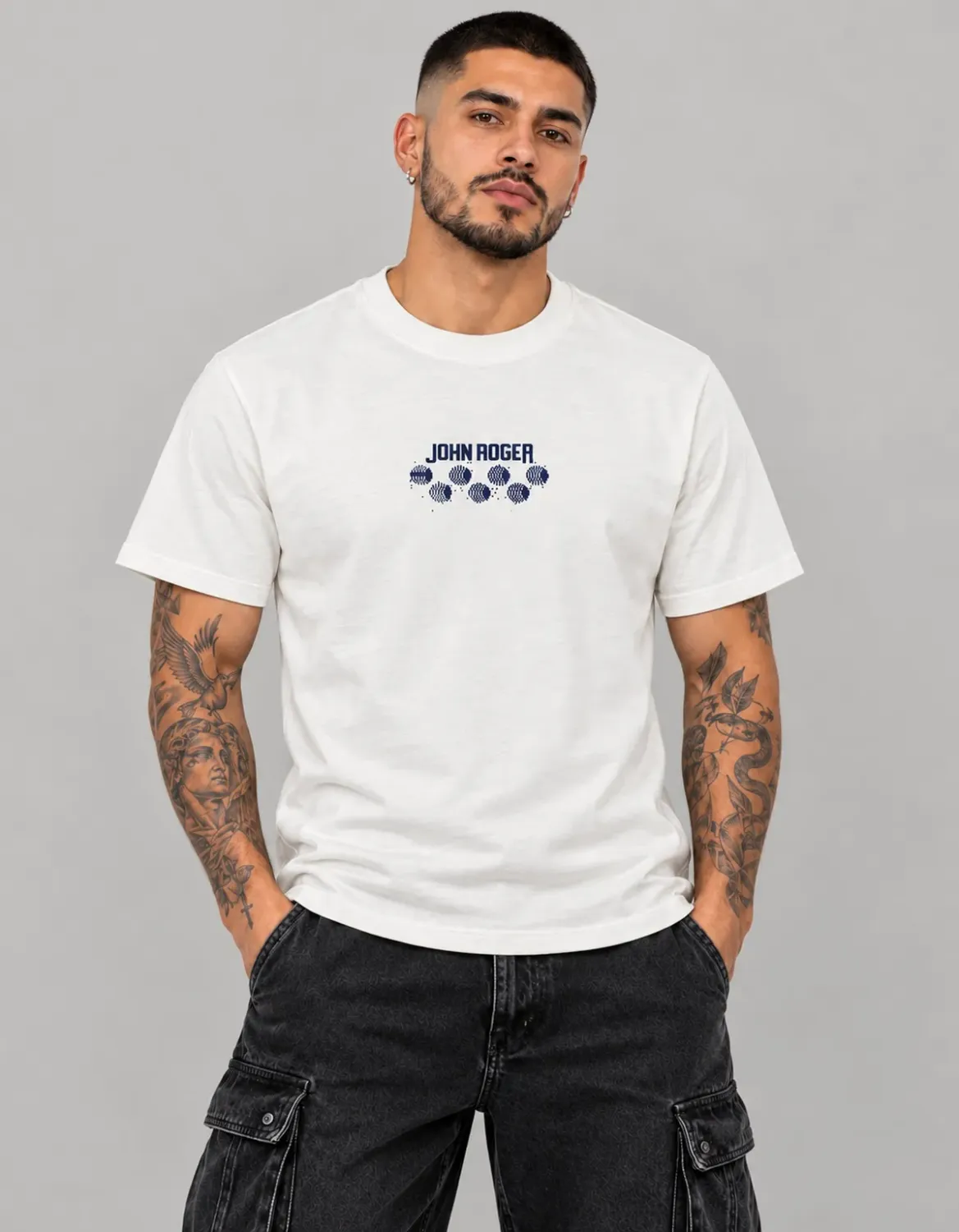 CAMISETA BASIC LIGHT STAR JR - OFF WHITE