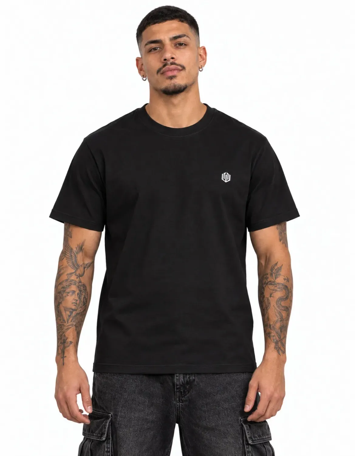 CAMISETA BASIC LIGHT JR LOGO OFICIAL- PRETO